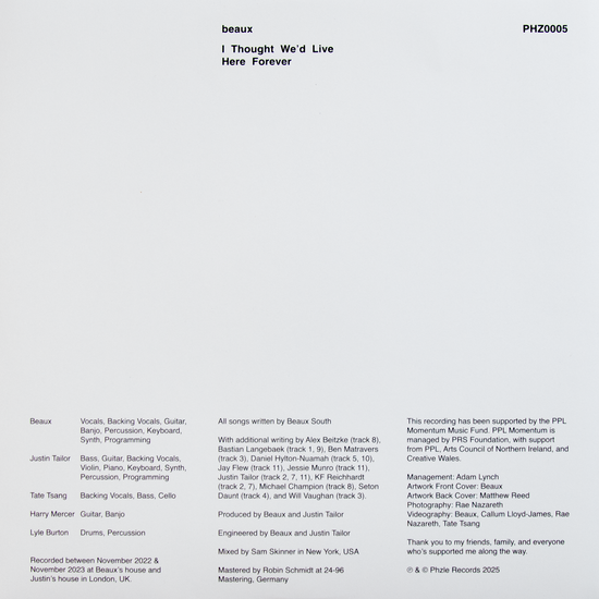 I Thought We'd Live Here Forever (Signed Vinyl)