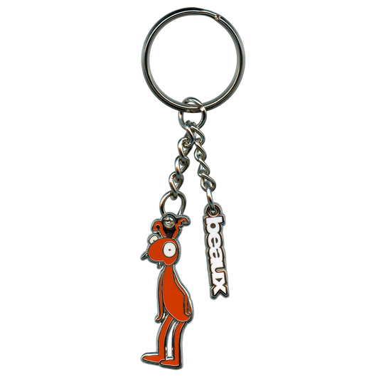 beaux Logo & Ant Metal Dual Charm Keyring